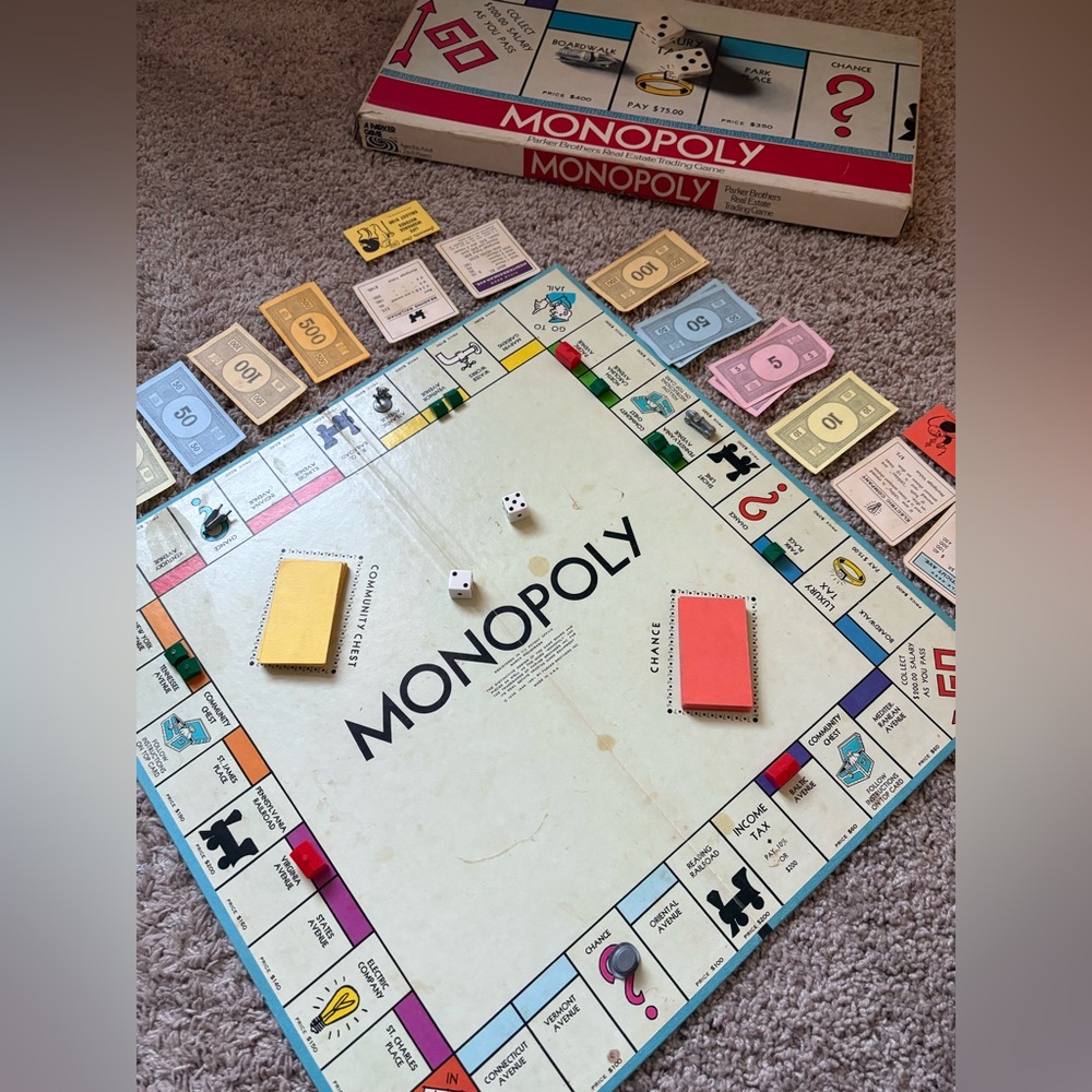 1970 Monopoly Board Game - Picture 5 of 10